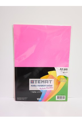 Fotokopi Kağıdı Renkli Fosforlu 100 Adet Fotokopi Kağıdı Renkli Fosforlu 100 Adet