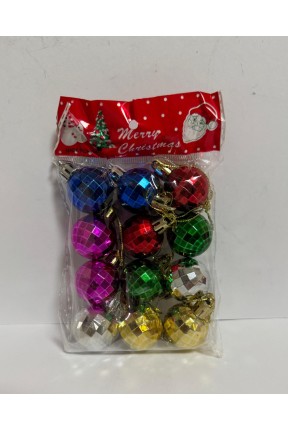 Yılbaşı Süsleri Parlak Top 12 Li Set 3 cm Yılbaşı Ağacı Süsü Yılbaşı Süsleri Parlak Top 12 Li Set 3 cm Yılbaşı Ağacı Süsü