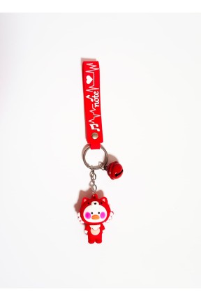 Anahtarlık Kırmızı Sevimli Ördek Anahtarlık Kırmızı Sevimli Ördek