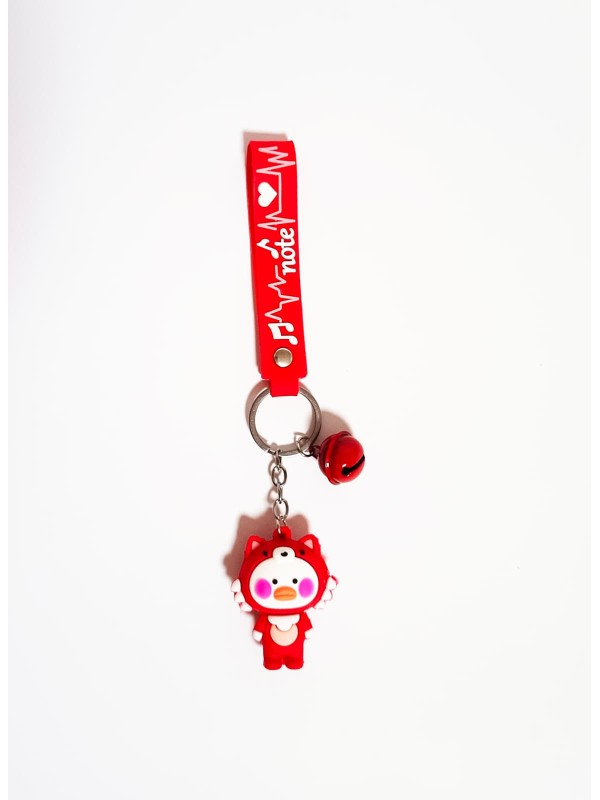 Anahtarlık Kırmızı Sevimli Ördek