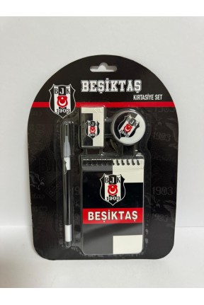 4'lü Kırtasiye Seti Siyah Beyaz