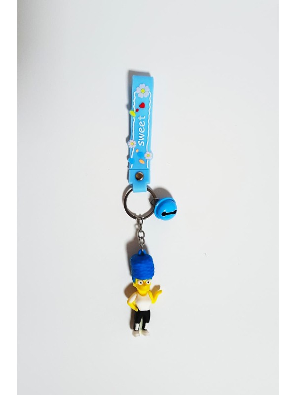 Anahtarlık Mavi Saçlı Simpsons