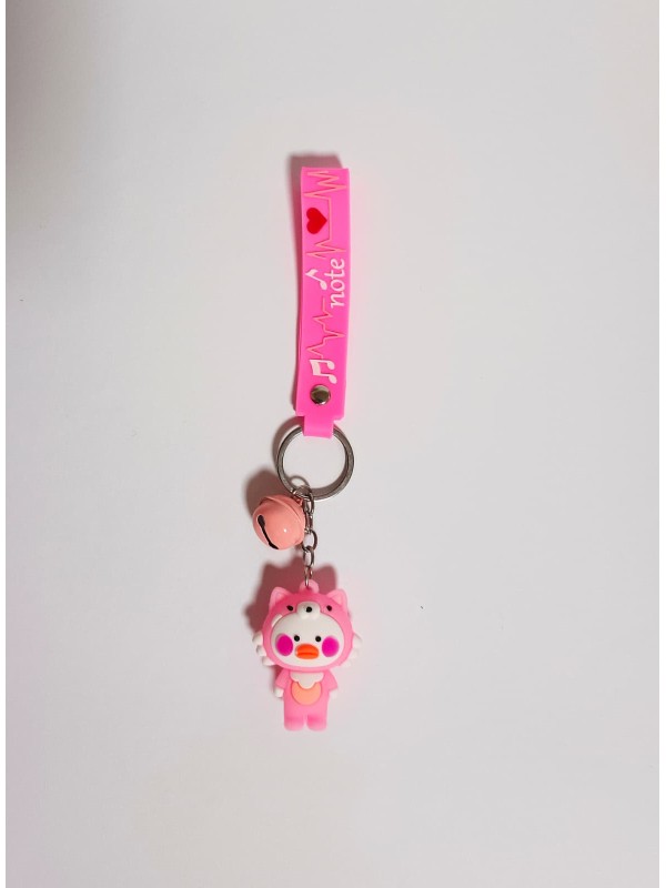 Anahtarlık Pembe Kostümlü Ördek Anahtarlık Pembe Kostümlü Ördek