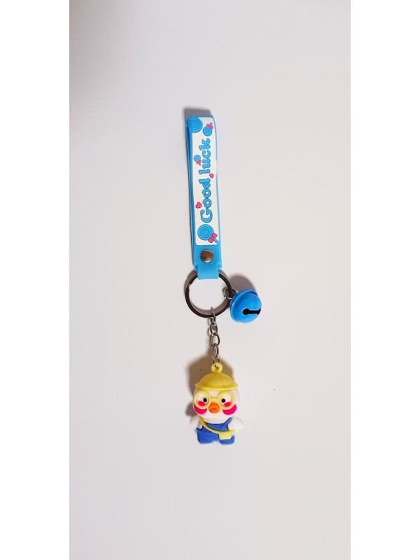 Anahtarlık Mavi Tulumlu Ördek Anahtarlık Mavi Tulumlu Ördek