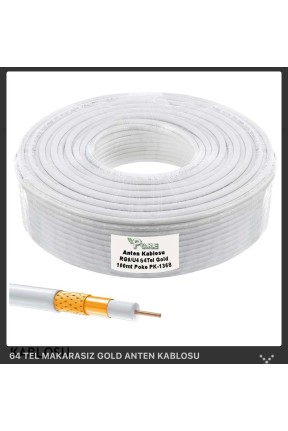 Anten Kablosu 64 Tel Gold 100 Mt RG6/U4