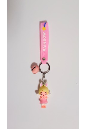 Anahtarlık Pembe Tavşan Kulaklı Melek Anahtarlık Pembe Tavşan Kulaklı Melek