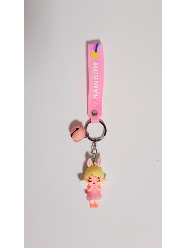 Anahtarlık Pembe Tavşan Kulaklı Melek Anahtarlık Pembe Tavşan Kulaklı Melek