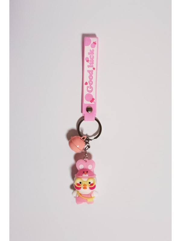 Anahtarlık  Pembe Şapkalı Ördek Anahtarlık  Pembe Şapkalı Ördek