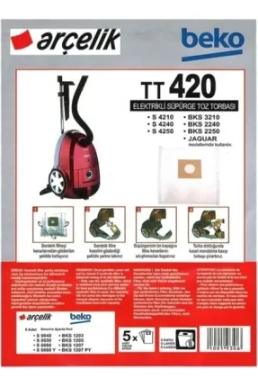 S 4240 Elektrikli Süpürge Torbası 5 ADET