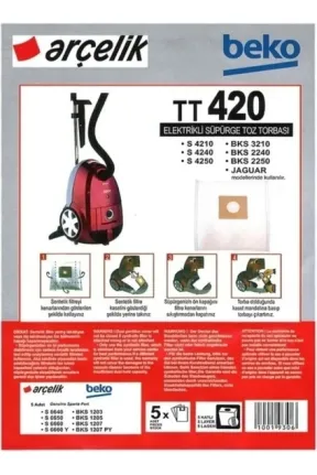 S 4240 Elektrikli Süpürge Torbası 5 ADET