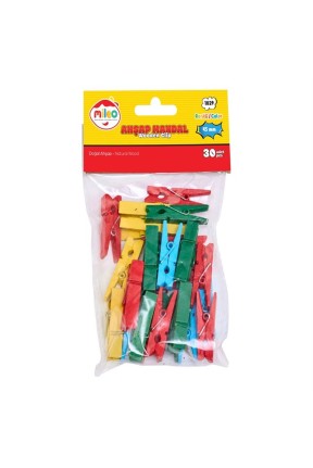 Ahşap Mandal Renkli Ahşap Mandal Renkli