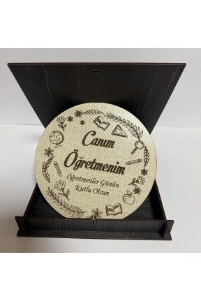 Öğretmenler Gününe Özel Ahşap Kutu Öğretmenler Gününe Özel Ahşap Kutu