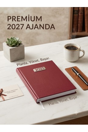 2027 Ajanda 14x20 Cilt Bezli Günlük (Ekonomik)Bordo 2027 Ajanda 14x20 Cilt Bezli Günlük (Ekonomik)Bordo