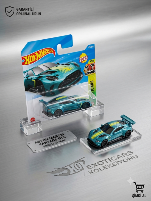 Hot Wheels Tekli Arabalar 2024 Aston Martin Vantage Gt3 JJH55 (Exoticars)