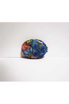 Cep Aynası Mavi Gül Desenli Cep Aynası Mavi Gül Desenli