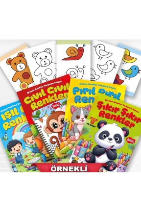 Efsane Renkler ÖRNEKLİ Boyama Kitabı 4 kitap Set Efsane Renkler ÖRNEKLİ Boyama Kitabı 4 kitap Set