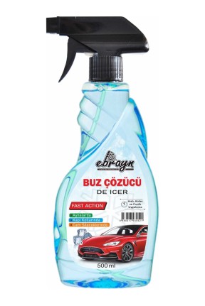 Buz Çözücü 500 ml Hızlı Etkili Araç Cam Yüzeyleri ve Kapı Fitilleri İçin