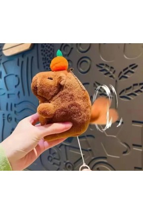 Peluş Çek Burak Kuyruğu Dönen Oyuncak Anahtarlık Çanta Süsü 