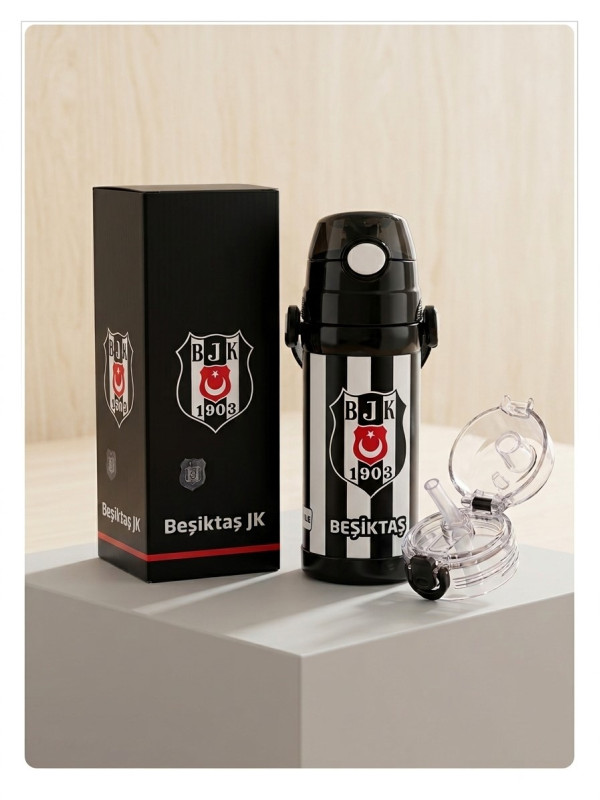Çelik Matara Siyah Beyaz  350 ML