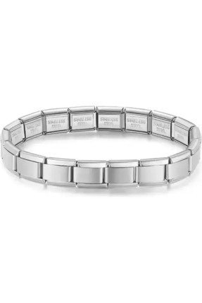  Paslanmaz Çelik İtalyan Charm Bileklik İç ve Dış  Yazılı Kaliteli