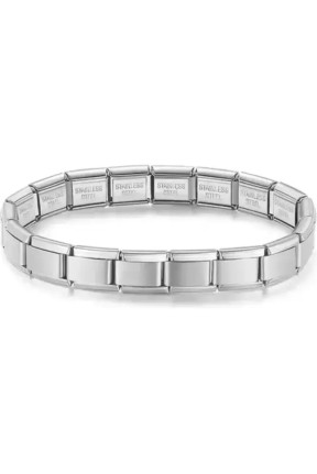  Paslanmaz Çelik İtalyan Charm Bileklik İç ve Dış  Yazılı Kaliteli