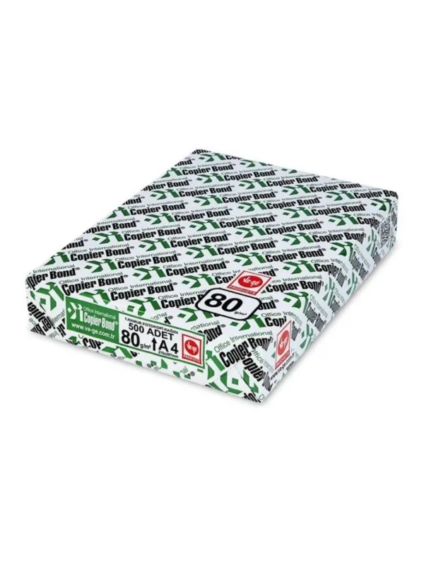 Copier Bond A4 80 Gr Fotokopi Kağıdı 500"lü Copier Bond A4 80 Gr Fotokopi Kağıdı 500"lü