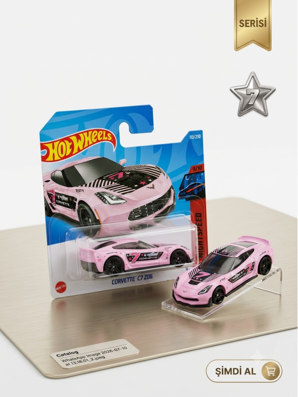 Hot Wheels Tekli Arabalar Corvette C7 Z06