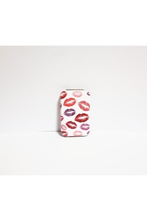 Cep Aynası Renkli Dudak Desenli Cep Aynası Renkli Dudak Desenli