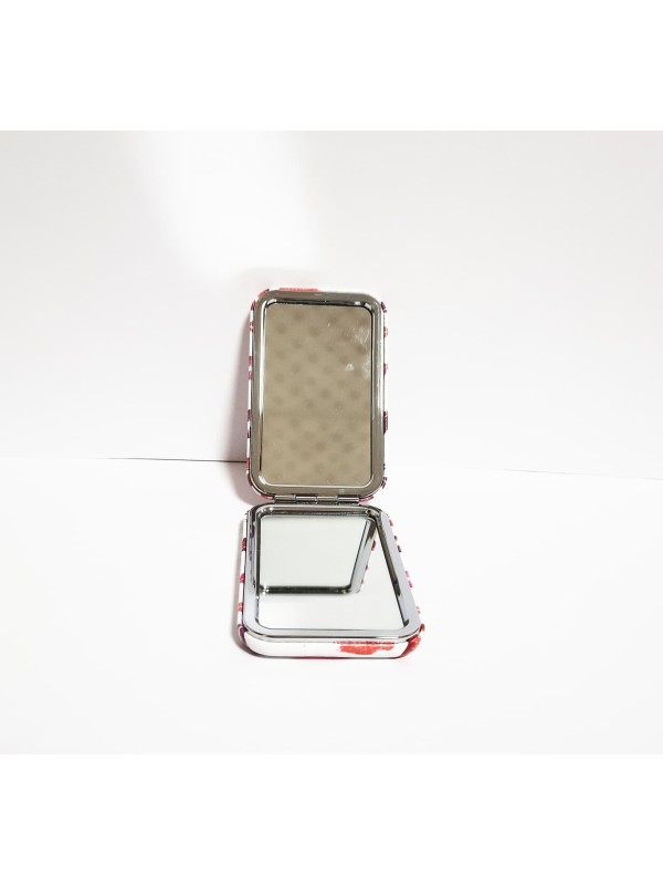 Cep Aynası Renkli Dudak Desenli