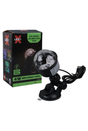 Ledx AL-KX-6889 Projeksiyon Atmosferli Usbli 4 Watt Şarjlı Sihirli Rgb LED Disko Topu Seyyar Disko Işık Aydınlatma Ledx AL-KX-6889 Projeksiyon Atmosferli Usbli 4 Watt Şarjlı Sihirli Rgb LED Disko Topu Seyyar Disko Işık Aydınlatma