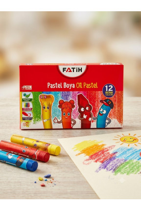 Pastel Boya 12 Renk Kaliteli Pastel Boya 12 Renk Kaliteli