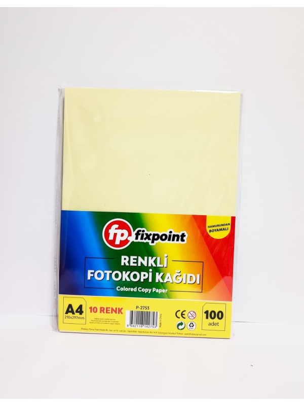 Fotokopi Kağıdı Renkli 100 Adet Fotokopi Kağıdı Renkli 100 Adet
