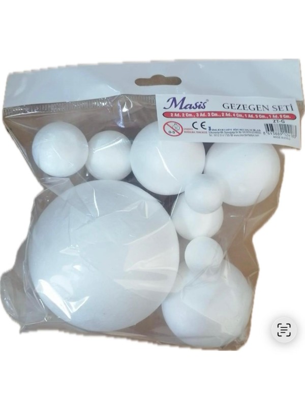 Köpük Gezegen Seti- Masis 9 Adet Köpük Gezegen Seti- Masis 9 Adet
