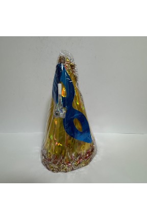 Yılbaşı Şapkası Seti Lüx Karton Gold Renk Yılbaşı Şapkası Seti Lüx Karton Gold Renk