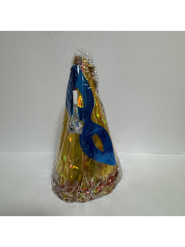 Yılbaşı Şapkası Seti Lüx Karton Gold Renk Yılbaşı Şapkası Seti Lüx Karton Gold Renk