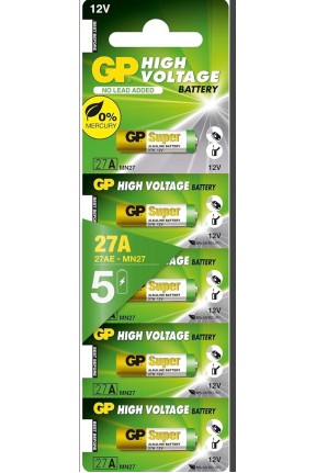 27a Pil  12v Alkalin 5 Adet