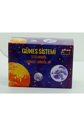 Güneş Sistemi 3 lü Model Güneş Dünya Ay Güneş Sistemi 3 lü Model Güneş Dünya Ay