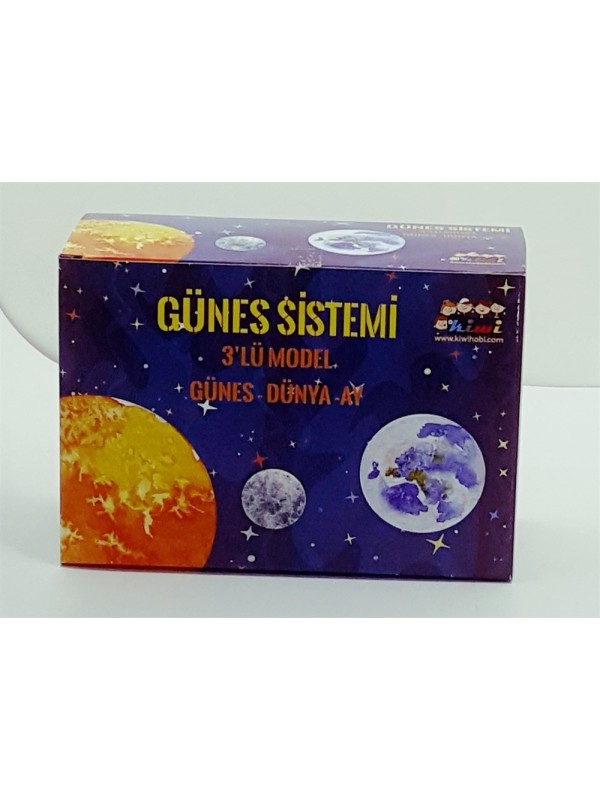 Güneş Sistemi 3 lü Model Güneş Dünya Ay Güneş Sistemi 3 lü Model Güneş Dünya Ay