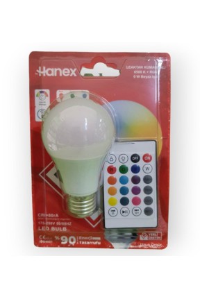 Led Ampül HNX-0902 9w Kumandalı RGB Led Ampül HNX-0902 9w Kumandalı RGB