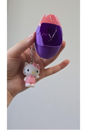 Kırılan Yumurta  3D  Anahtarlık 1 Adet Mavi Pembe