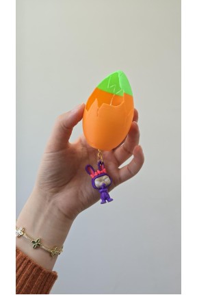 Kırılan Yumurta  3D  Anahtarlık 1 Adet Tilki