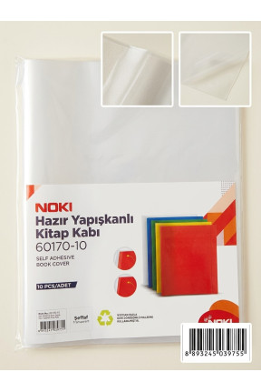 Hazır Yapışkanlı Kitap Kabı 10 Adet Şeffaf Hazır Yapışkanlı Kitap Kabı 10 Adet Şeffaf