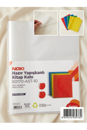 Hazır Yapışkanlı Kitap Kabı 10'lu Karışık Renkli((Kırmızı, Mavi, Yeşil, Sarı) Hazır Yapışkanlı Kitap Kabı 10'lu Karışık Renkli((Kırmızı, Mavi, Yeşil, Sarı)