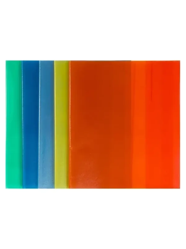 Hazır Yapışkanlı Kitap Kabı 10'lu Karışık  Renkli((Kırmızı, Mavi, Yeşil, Sarı)