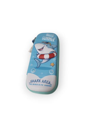 Kalemlik Kutusu Fermuarlı Kabartmalı Balık Desenli Kalemlik Kutusu Fermuarlı Kabartmalı Balık Desenli