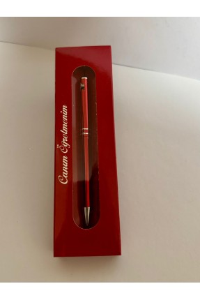Tükenmez Kalem Canım Öğretmenim Kırmızı Renk Tükenmez Kalem Canım Öğretmenim Kırmızı Renk