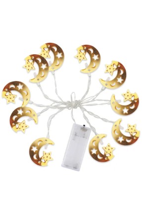 Ramazan Temalı Pilli LED Gün Işığı 2mt Dekarasyon