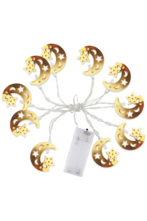 Ramazan Temalı Pilli LED Gün Işığı 2mt Dekarasyon