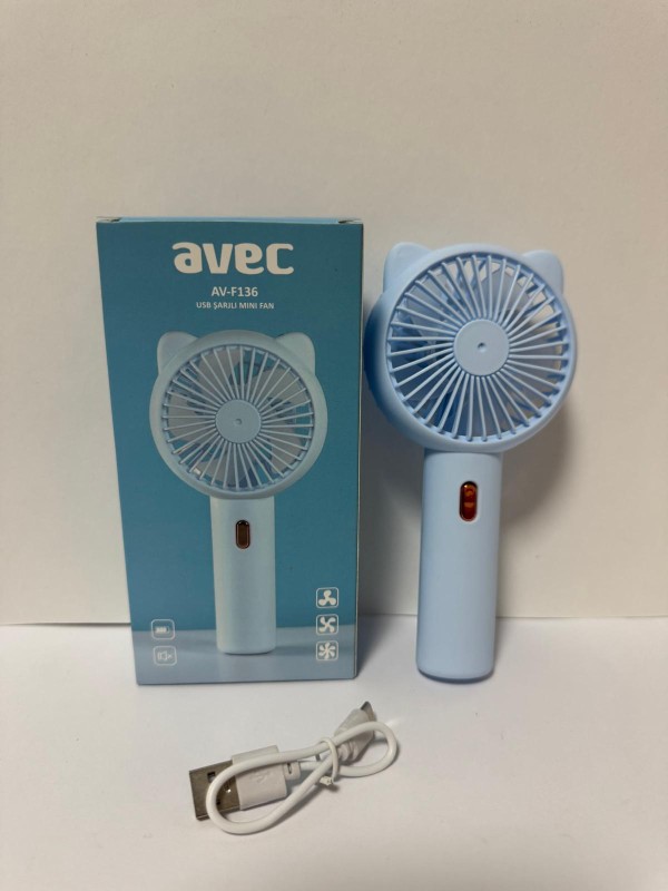 AV-F139 USB MİNİ FAN MAVİ