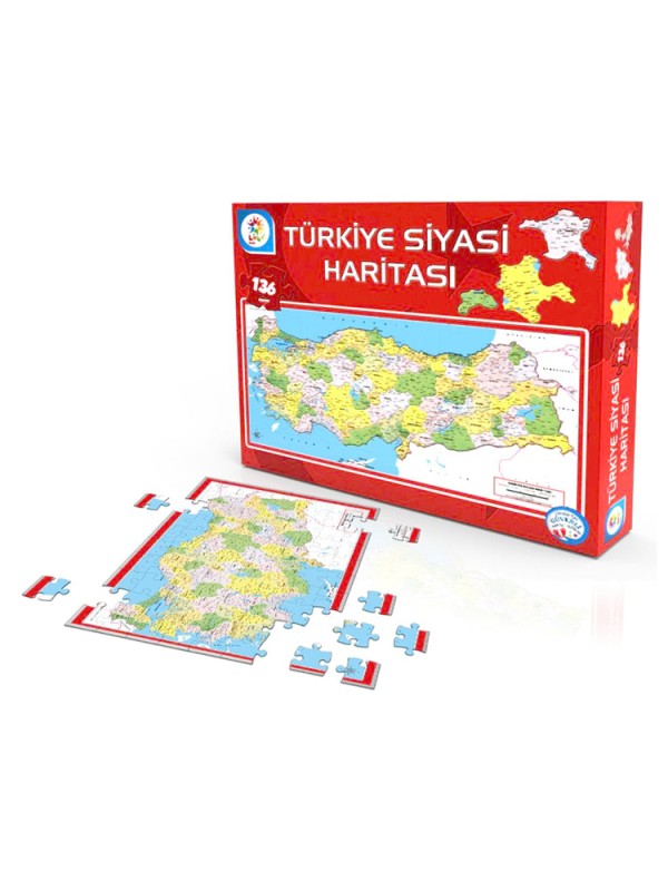 Siyasi Harita Kutulu Puzzle123 Parça Siyasi Harita Kutulu Puzzle123 Parça